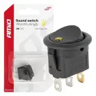 Round switch with yellow light AMIO-03962 — Photo 1