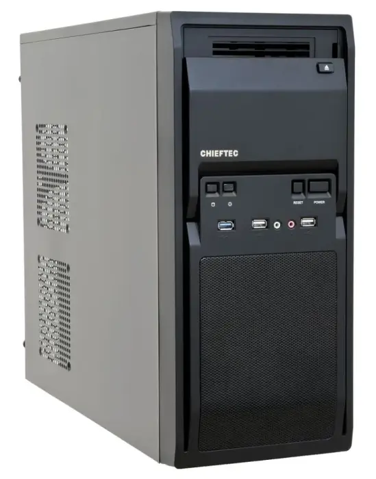 CHIEFTEC MidT LG-01B-OP / 2x USB 2.0 / 1x USB 3.0/ bez barošanas blokse/ melns