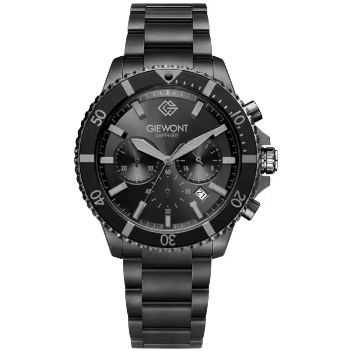 Giewont Chronograph Sapphire Black Titanium Meeste kell GW3970-B1