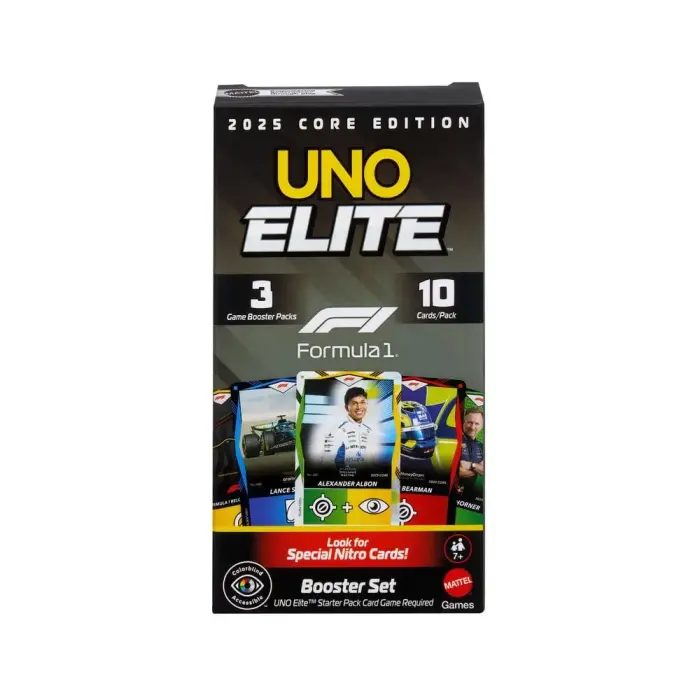 UNO Elite F1 Booster Pack kortų žaidimas