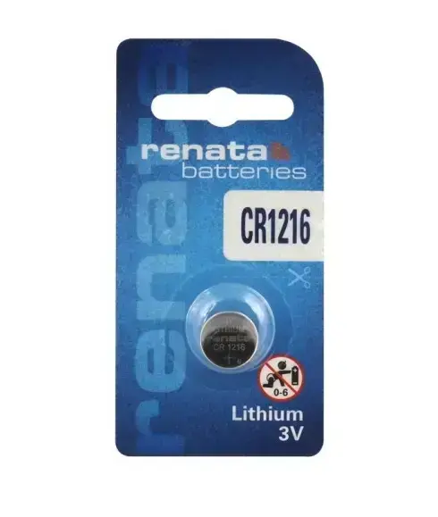 Renata 1216 ličio 3V planšetinio kompiuterio baterija