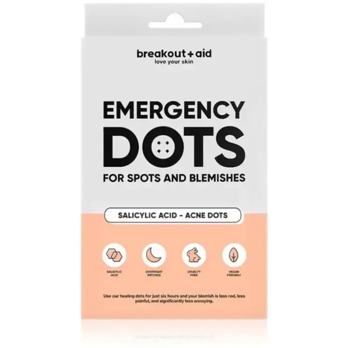 Breakout+aid Acne Patch with Salicylic Acid Emergency Dots 72 Pieces
