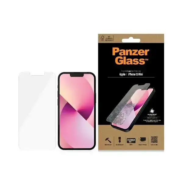 PanzerGlass Standard Super+ aizsargstikls telefonam iPhone 13 Mini 5,4 Antibakteriāls 2741
