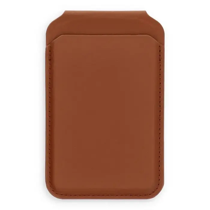 Satechi Vegan Leather Wallet Stand, suderinamas su MagSafe, rudas