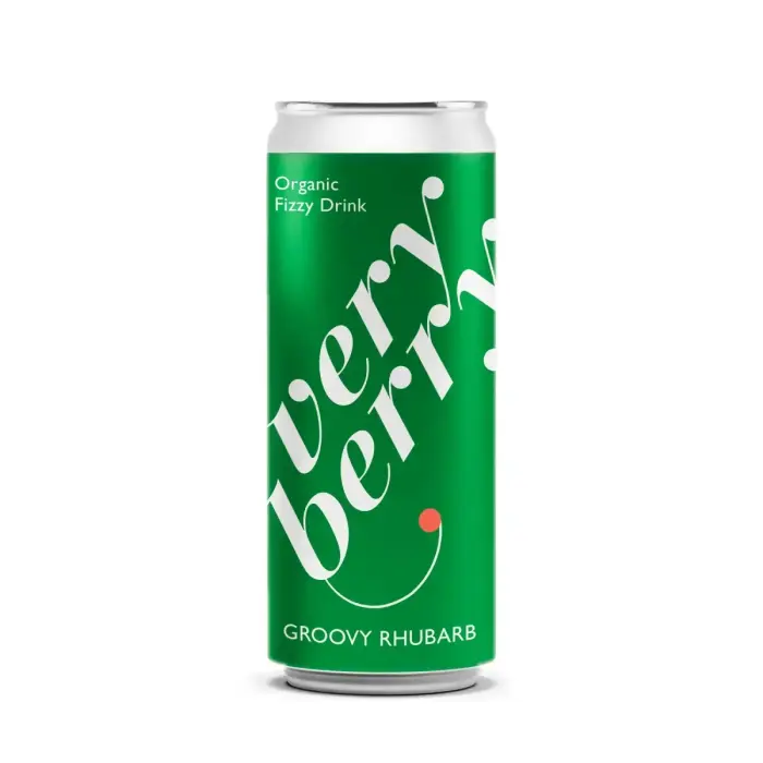 Gāzēts dzēriens VERY BERRY Groovy Rabarbers, bundžā, 0.33l (DEP)