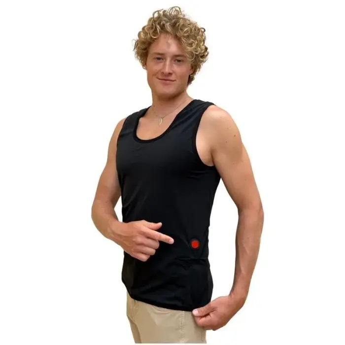 GLOVII HEATED, UNIVERSAL, CLOSE-FITTING VEST MADE OF ELASTIC MATERIAL, POWERED BY ANY POWER BANK, SIZE M GV2M
