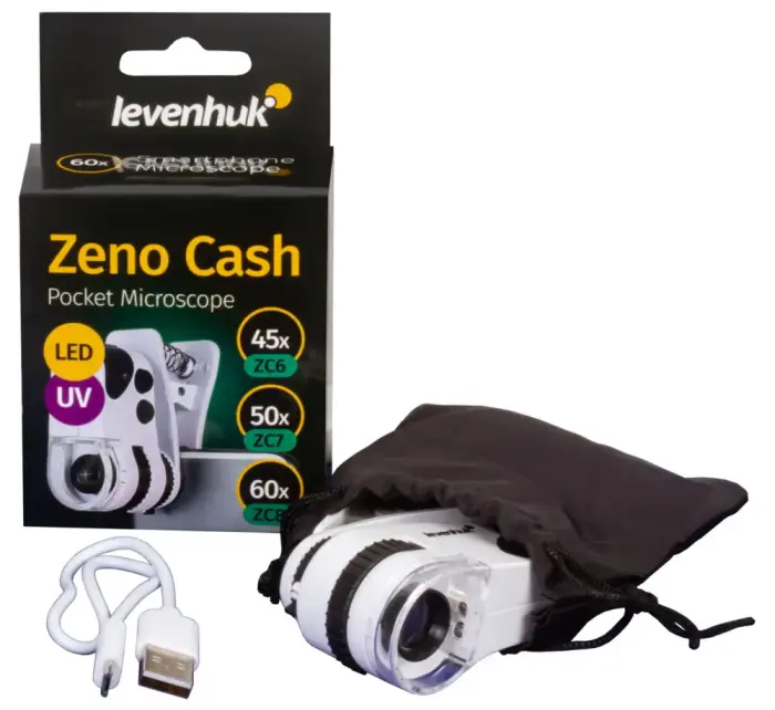 Kabatas mikroskops Levenhuk Zeno Cash ZC6 45x