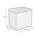 Storage box City Storage Box 113L gray Photo