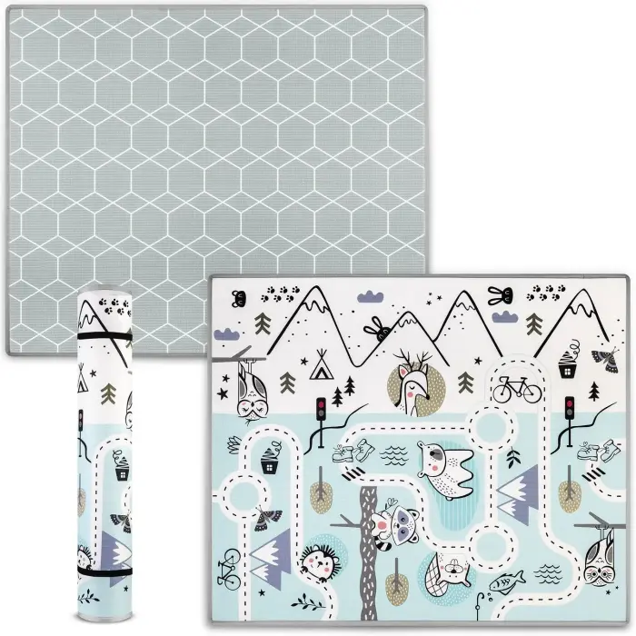 Nukido NK-342 Educational Roll-Up Foam Mat 180 x 150 cm