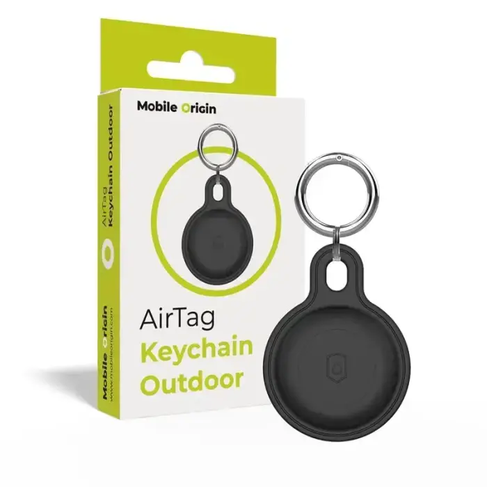 Mobile Origin AirTag Outdoor KeyChain, black