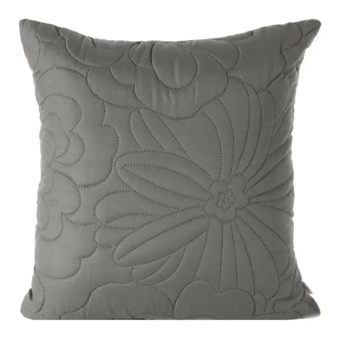 Decorative Pillowcase 40x40 cm Alara 4 Dark Beige Floral Pattern Eurofirany
