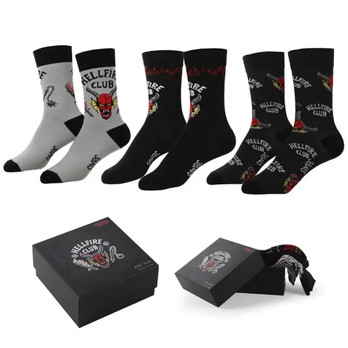 Stranger Things Pack of 3 Assorted Socks for Adults