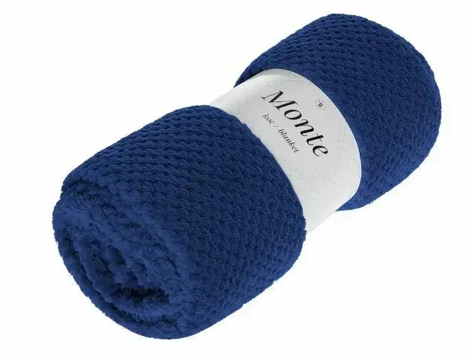Microfiber Throw Blanket 150x200 cm Monte Navy