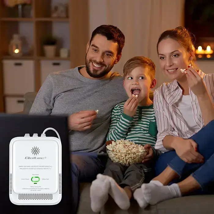 Qoltec  Certified natural gas leak sensor | CH4 detector | NG | 85dB alarm | LED Foto 12