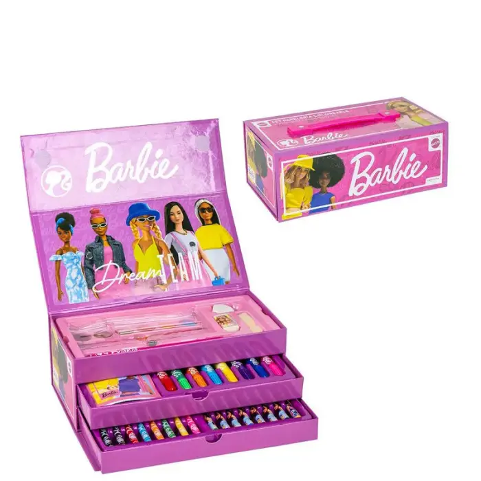 Barbie zīmēšanas kancelejas preču somiņa