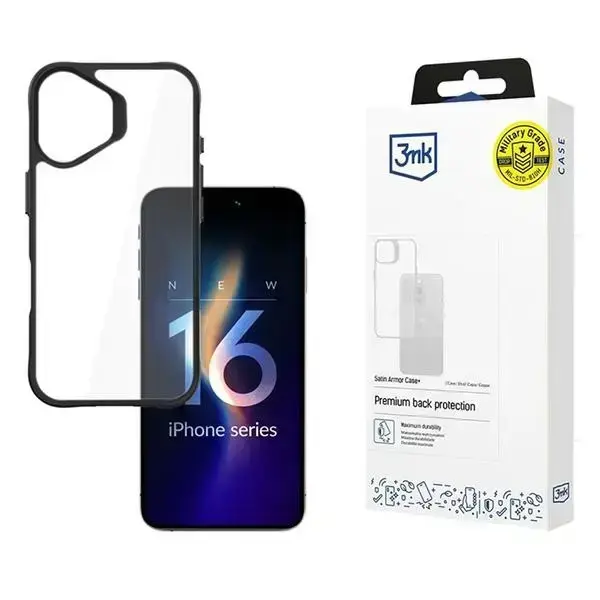 3mk SatinArmor+ ümbris iPhone 16 Plus 6.7" sõjaväeklassi