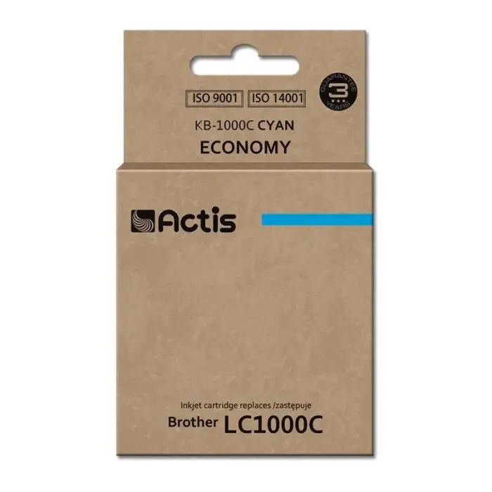 Actis KB-1000C tinte (aizvieto Brother LC1000C/LC970C; Standarta; 36 ml; zila)