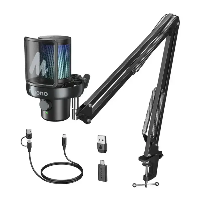 Maono DM40 S Pro mikrofons – melns