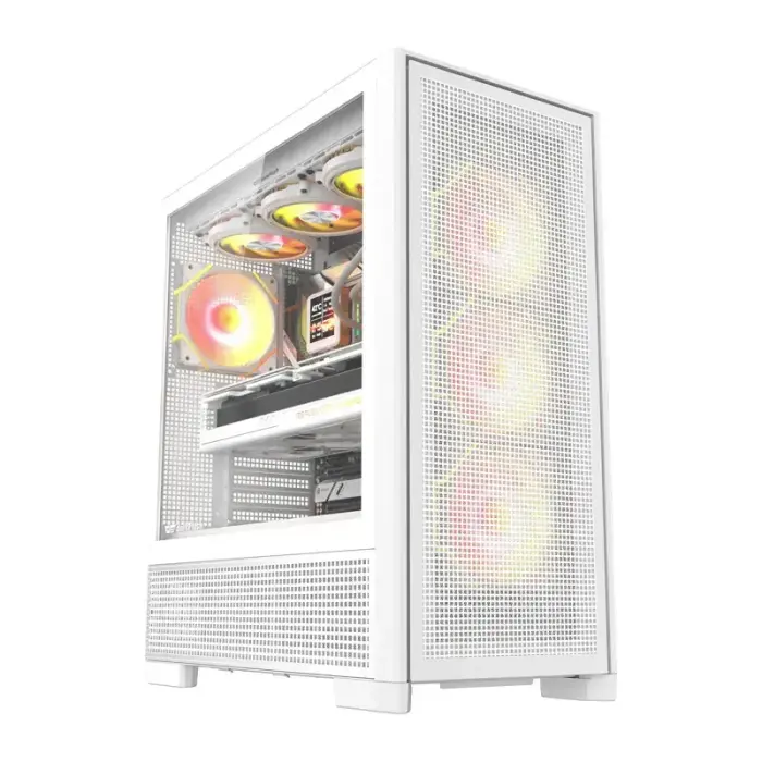 DarkFlash AIRNOVA valge arvutikorpuss (+3 ventilaatorit)