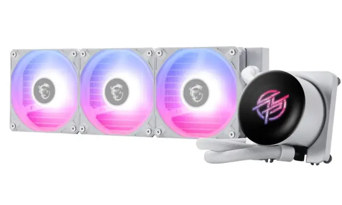 MSI watter CPU cooler MPG CORELIQUID P13 360 WHITE/ 3x 120mm ARGB fan/ 2,1" display