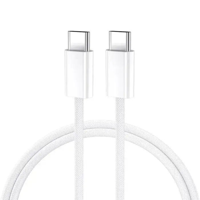 BWOO punutud USB-C kuni USB-C andme- ja laadimiskaabel – 60W – 2m