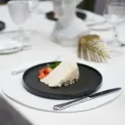 Chef table placemat, diameter 38 cm, white, round Photo