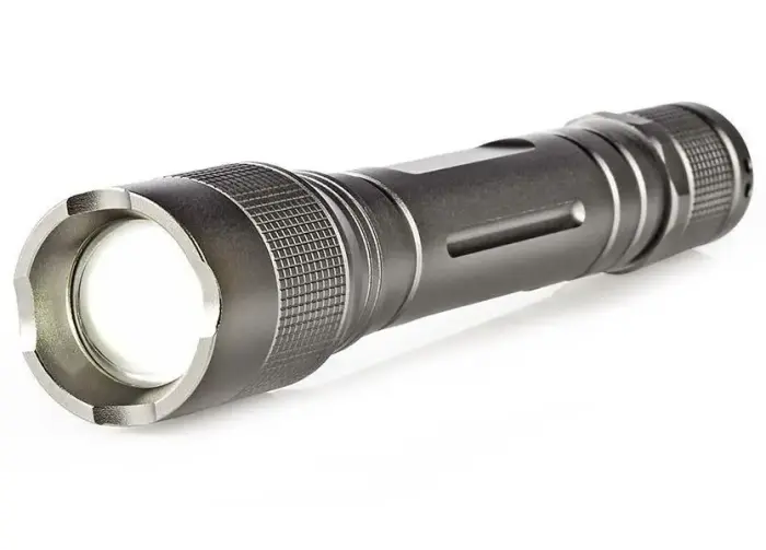 NEDIS LED svítilna/ barošana z baterija/ 3 V DC/  3 W/ 150 lm/ dosah 120 m/ pelēka