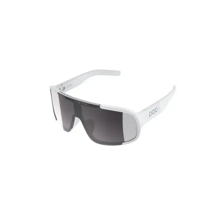 POC Aspire Wide Fit Cycling Glasses White | Clarity Road/Sunny Silver Cat 3, size TU