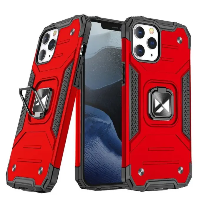 Wozinsky Ring Armor Case for iPhone 14 Pro Max, Red