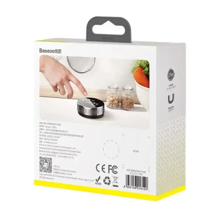 Baseus Heyo rotary timer electronic timer black timer (ACDJS-01) Фото num