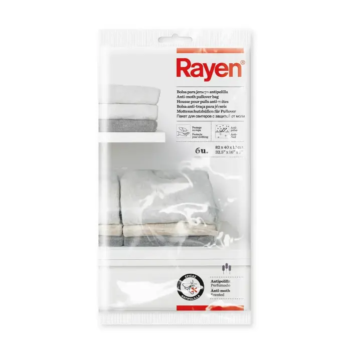 Rayen Anti-Moth Storage Bags for Sweaters, 6 pcs