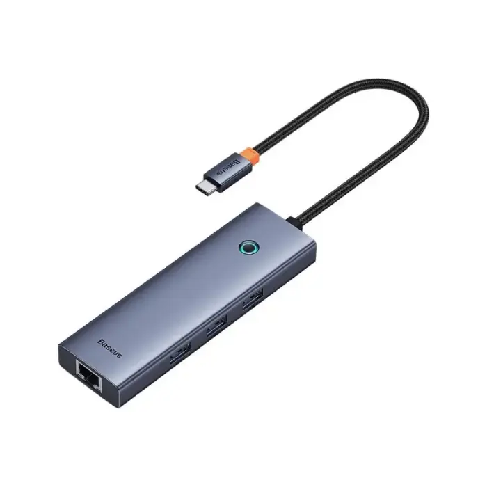 Baseus UltraJoy Series 5in1 USB-C HDMI 4K 4x USB-A 3.0 USB Hub – Grey