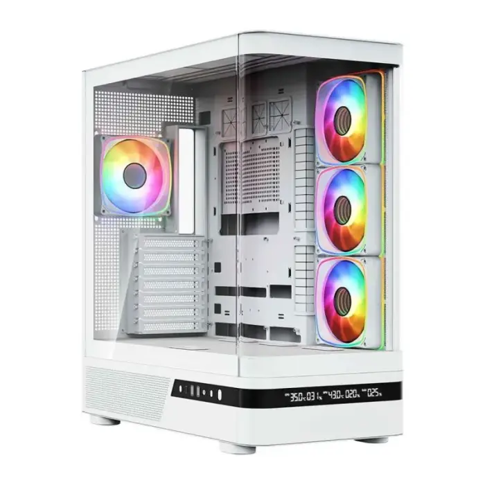 MODECOM VOLCANO AQ 200 ARGB Midi Case – White