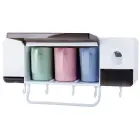 Toothbrush cup organiser toothpaste dispenser — Photo 2