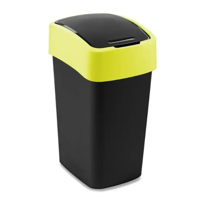 Šiukšliadėžė Flip Bin 25L juoda/geltona