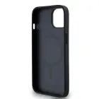DKNY PU Leather Repeat Pattern Stack Logo MagSafe Case for iPhone 14 Black — Photo 4