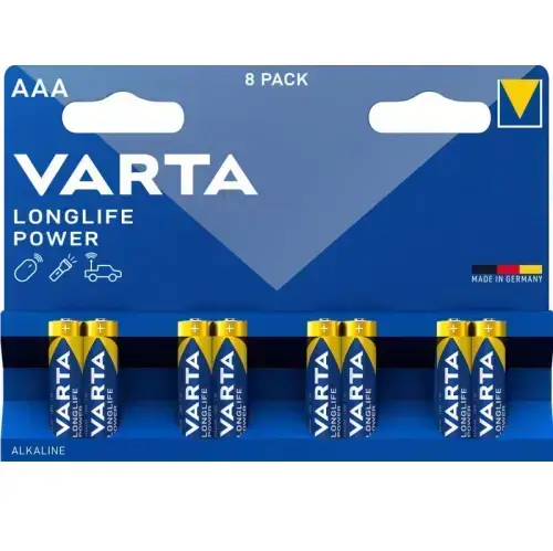Varta LR03-8BB Longlife Power 4903 AAA (LR03) patareide blisterpakend, 8 tk.
