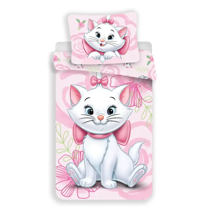 Gultas veļas komplekts 140x200 cm Marie Cat Rozā JF24