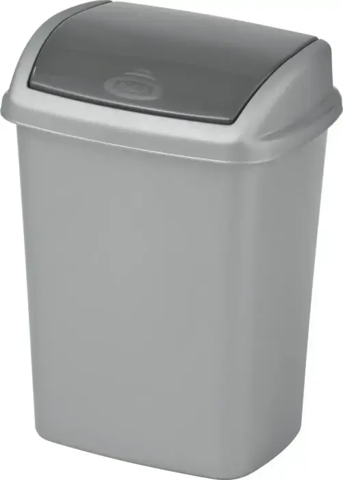 Atkritumu tvertne Dominik 10L 20x25x36cm sudraba