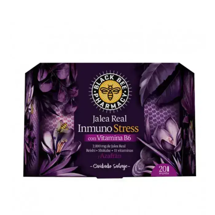 Black Bee Royal Jelly Immuno Stress 20 Vials