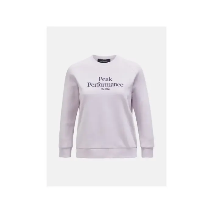 Peak Performance W Original Crew Purple sweatshirt, size S