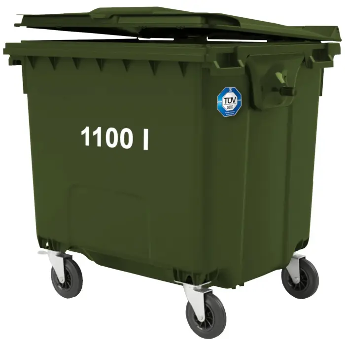Atkritumu Konteiners 1100L - Zaļš
