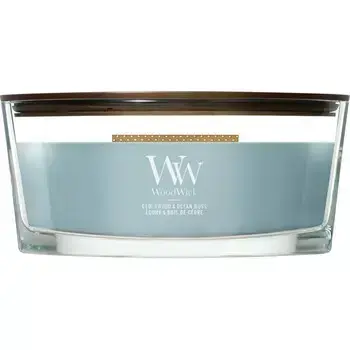 WoodWick Cedarwood & Ocean Moss Loď ( cedrové dřevo a mořský mech ) - Vonná svíčka 453.6g