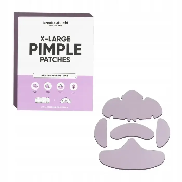 Breakout+aid XL Patch for the Treatment of Problem Skin with Salicylic Acid and Retinol 5 Pieces