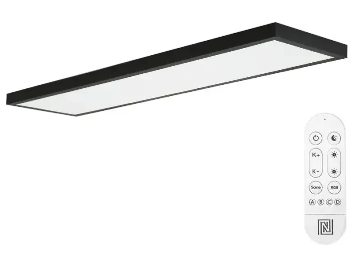 IMMAX NEO LITE FRAME SMART stropní svítidlo 120x30cm, IP44, CCT, s podporou BEACON, Wi-Fi, TUYA, černé