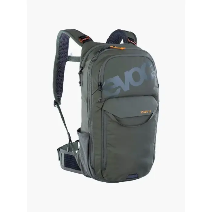 EVOC Stage 12 dark olive cycling backpack