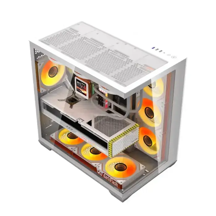 DarkFlash C280 computer case (white) + 7 fans Foto 2