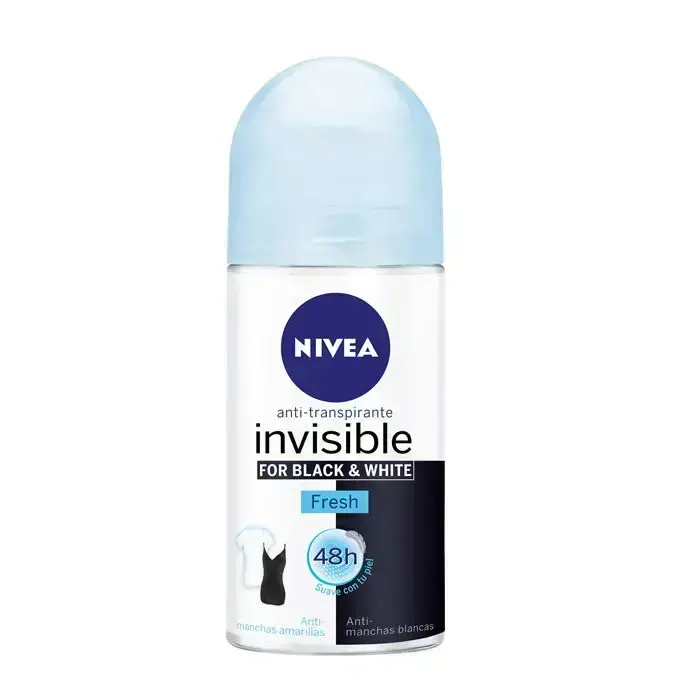 Nivea For Black And White Roll On Fresh rull-deodorant 50ml