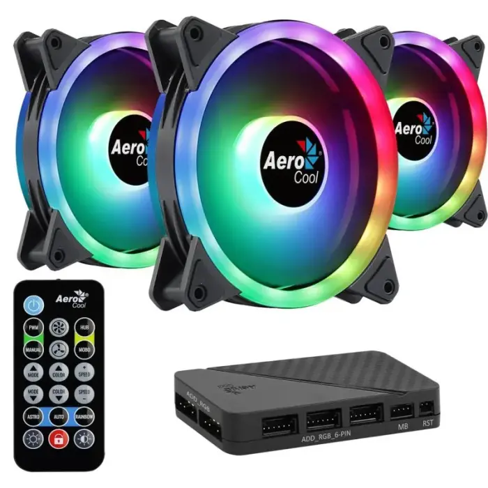 AEROCOOL VENTILIATORIUS PGS DUO 12 PRO ARGB (3x120)