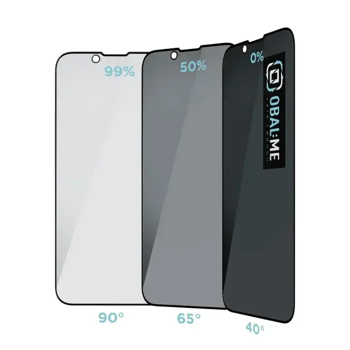 OBAL:ME Privacy 5D Glass Screen Protector for Apple iPhone 13 Mini Black